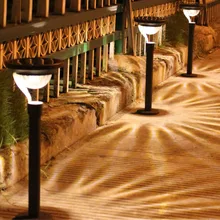 AKDSteel наружный светодиодный светильник на солнечной энергии, лампа для газона, Водонепроницаемый ночник, садовая лампа, декоративный свет