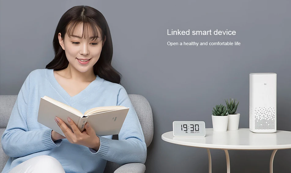 Xiaomi MiaoMiaoCe E-Link Чернила ЖК-экран Цифровые Часы Измеритель влажности Высокоточный термометр датчик температуры и влажности