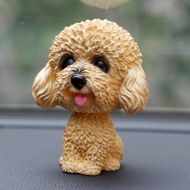 Car Ornaments Bobblehead Teddy Puppy Toys Nodding Dog Lovely Car