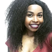 Kinky Curly Full Lace Human Hair Wigs For Black Women With Baby Hair Pre-Plucked 10-24″ Nature Color Brazilian Remy Sunny Queen