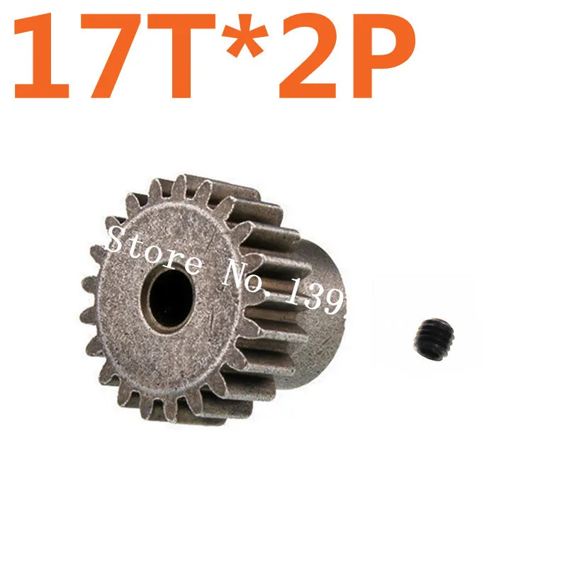 

2pcs/lot Motor Gear 17T HSP Spare Parts Pinion Gear hexagonal socket nut For TRAXXAS HPI Himoto 1/10 Scale Models RC Car