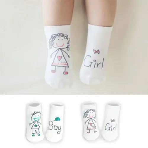 

1 Pair Baby Boy Girl Cartoon Cotton Socks NewBorn Infant Toddler Kids Soft Ankle Length Socks