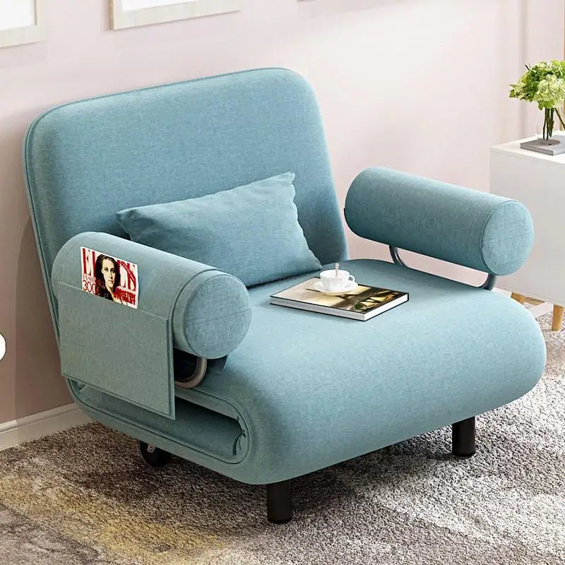 

Folding sofa bed dual-use small apartment push-pull space multi-functional simple study living room sofa single luxury chair
