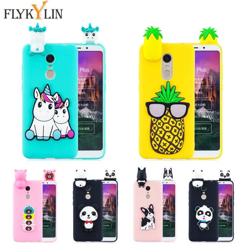 

Redmi 5 Plus Soft Silicon case for Xiaomi Redmi 5 Plus case Cover For Redmi S2 S 2 case 3D Unicorn Panda phone cases Bag Shell