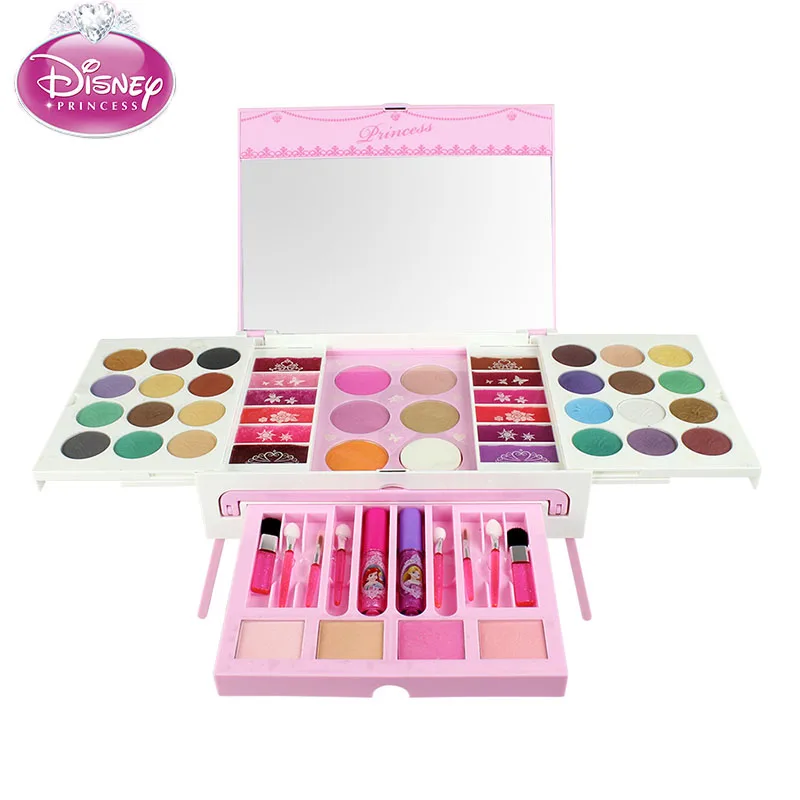 

DISNEY Hot Sale Makeup Toy 360 Rotatable Kid Friendly Make-Up Set Non-toxic Pretend Kits Girls pretend Play Toys For Children