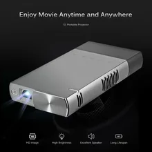S1 Portable Projector MINI 60 ANSI Support 1080P DLP 3D Projector Full HD Video WXGA LED HDMI VGA Home Theater Projector
