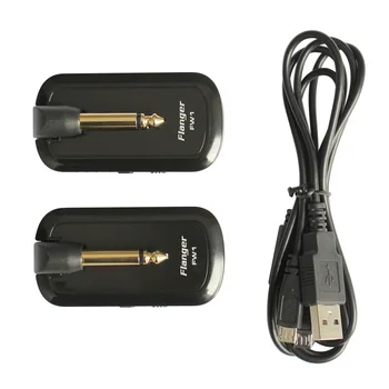 

MMFC-Flanger FW1 Guitar Wireless System Rechargeable 2.4HZ for Guitar Bass Audio Transmitter Receiver Companion for Musician N