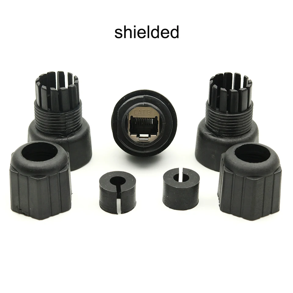 Cat 5e Ethernet Cable GINTOOYUN-RJ45 Waterproof Connector,Shielded RJ45 ...