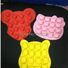 3 шт. hello kitty/bear/Микки форма для шоколада/пудинг плесень/торт плесень/Мыло Плесень