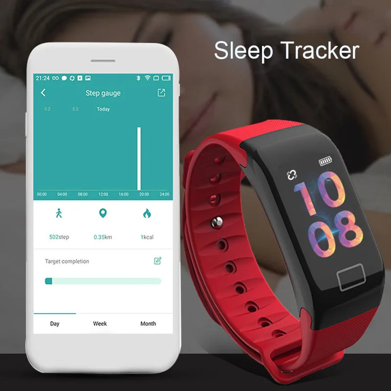 2018 Smart Wristband Heart Rate Monitor Sport Tracker Sleep Tracker Call Remind Smart Watch Band For XiaoMi Fitness Tracker