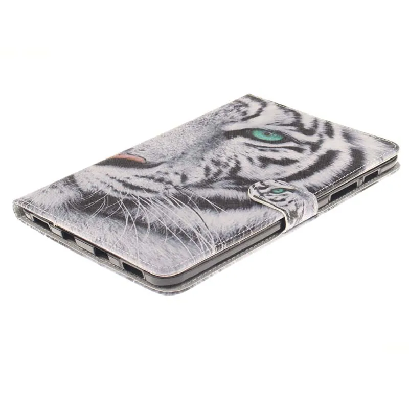 

Soft TPU Stand Card Holder Function Print PU Leather Case Cover For Samsung Galaxy Tab S2 8.0 T710 T715 Tablet Protection