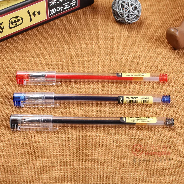 3 pcs/lot 0.3mm Fine Gel Pens Chinese Elegant Black Finance Needle Pens For  Writing Office School Supplies Kawaii Stationery Pen - AliExpress