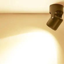 Цена 360 градусов вращающийся COB светодиодный светильник 7 Вт 15 Вт точечный светодиод с регулируемой яркостью, установленный на поверхности COB светодиодный потолочный светильник