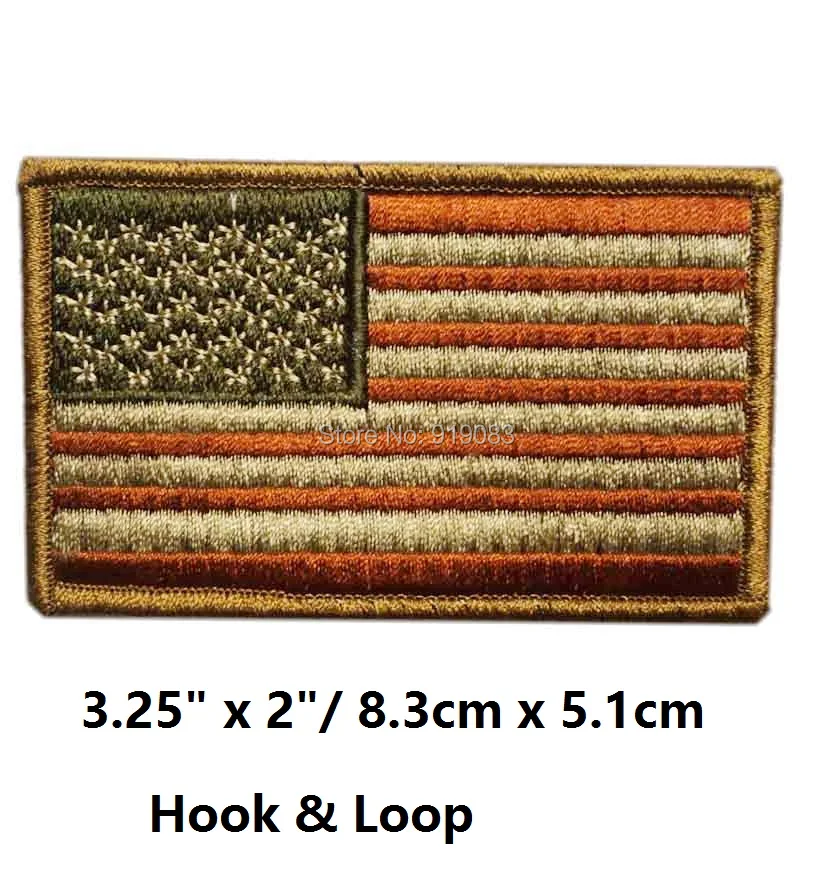 

Vintage USA US AMERICAN UNITED STATES FLAG ARMY PATCH UNIFORM MILSPEC MULTICAM Hook & Loop Patch badge for clothing cap bags hat