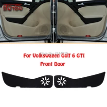 Для Volkswagen Golf 6 GTI Автомобильная Внутренняя крышка двери Защита от царапин декоративные накладки автомобильные наклейки 4 шт