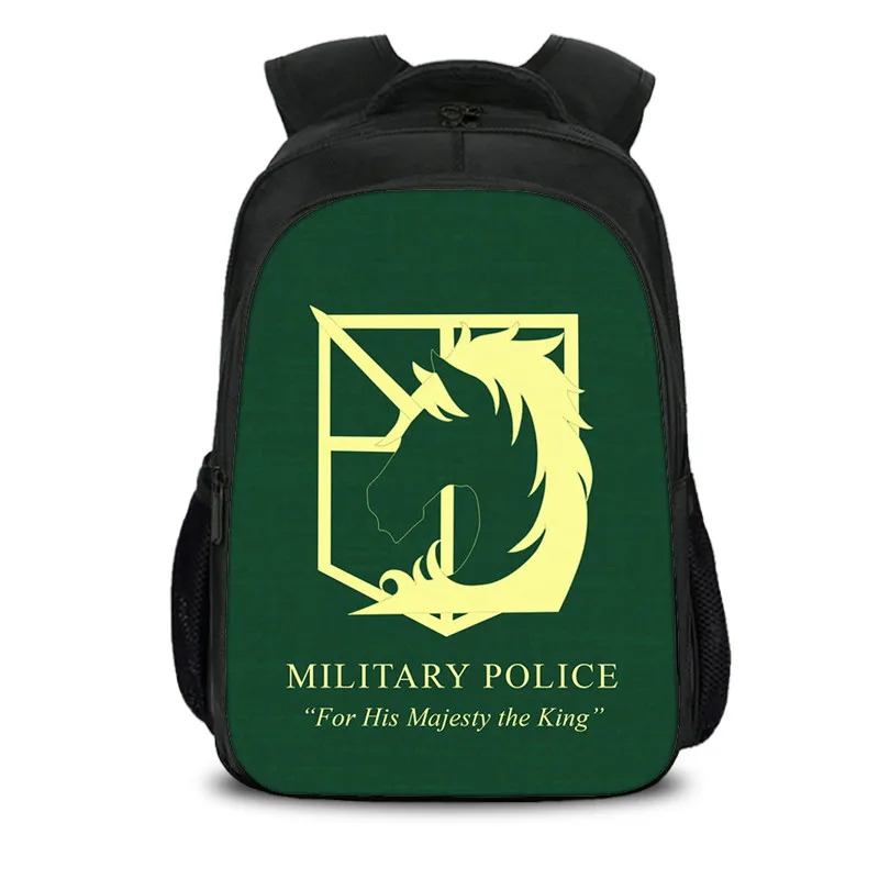 Anime Attack On Titan Backpack Boys&Girls Schoolbags Children Backpack For Teenagers Kids Gift Nylon Book Bags Cartoon Mochilas