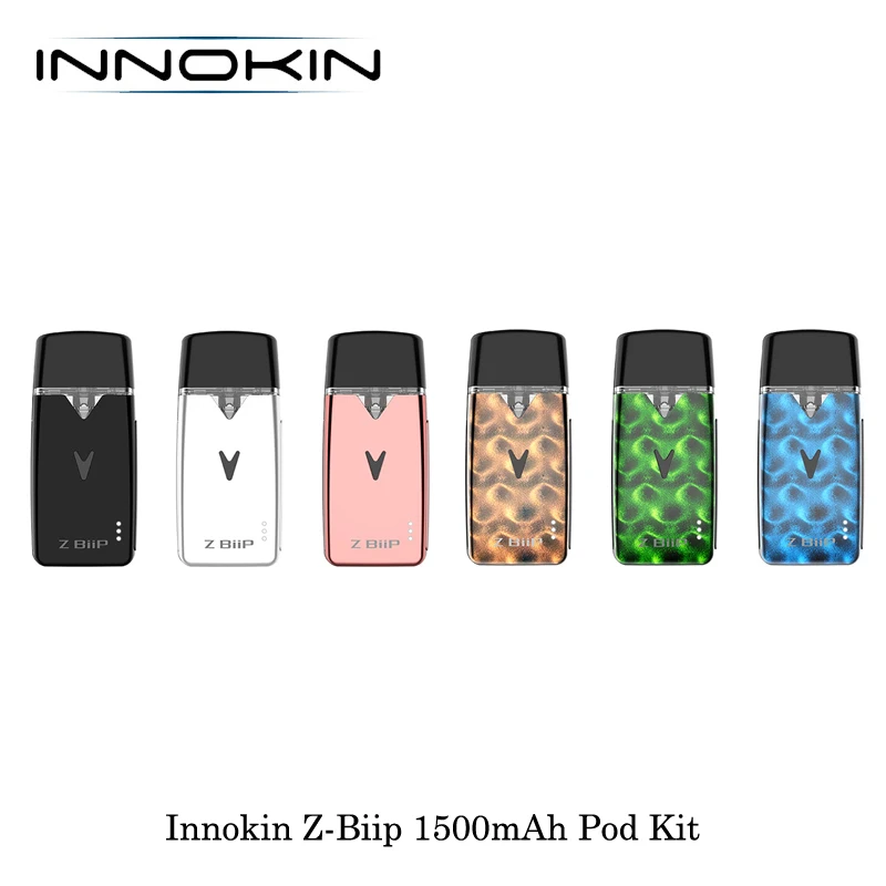 Новейший набор картриджей для вейпа Innokin Z-Biip 1500 мАч Pod электронных сигарет 2 мл Z-Coil