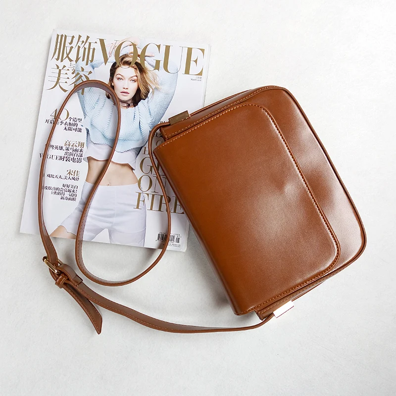 2017 Small Leather Messenger Bags Academic Female Handbag Shoulder Bag