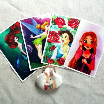 

Dragonfly Princess Fabric Diy Handmade Sewing For Purse Bedroom Home Decoration Photo Cotton Canvas Child/kids 4pcs/lot D20 Warp