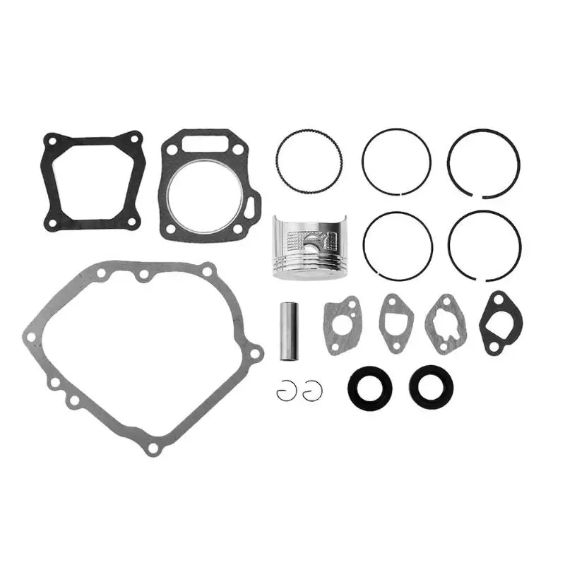 Baratos VODOOL 15 unids set motocicleta Motor ACCESORIOS del Motor pistón anillos Pin Clips junta para Honda GX160 GX200 5,5 6.5HP
