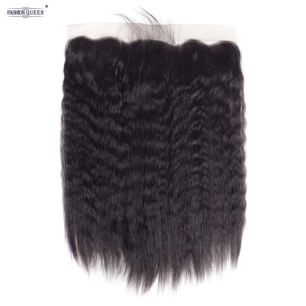 Перуанский кудрявый прямой синтетический Frontal шнурка волос синтетическое Закрытие с ребенком волос не Реми человеческие волосы