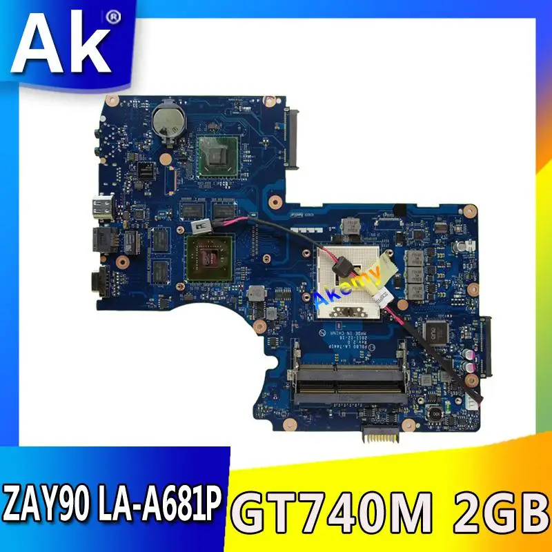 

Akemy K95VB GT740M 2GB N14P-GV2-B-A1 2 RAM Slot mainboard For ASUS K95VJ K95VM ZAY90 LA-A681P Laptop motherboard Tested