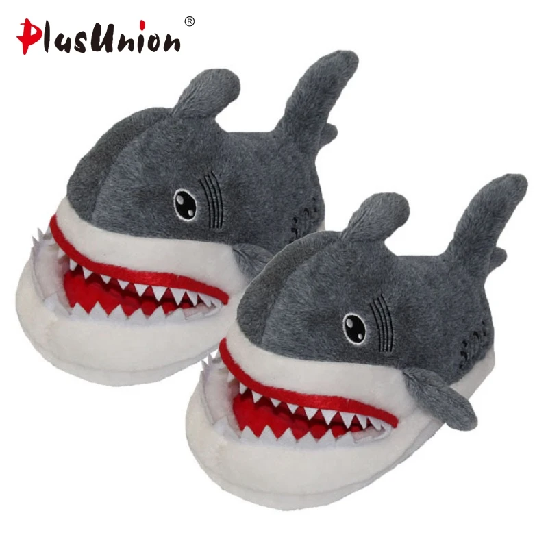 

shark winter warm indoor anime flat unicorn slippers furry animal shoes fluffy cosplay house cartoon slipper home warm plush