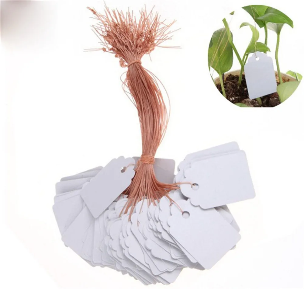 

100pcs Waterproof Strip Line Gardening Labels Gardening Tree Signs Plant Hanging Tags Garden Labels Flower Tags Plant Lab K10