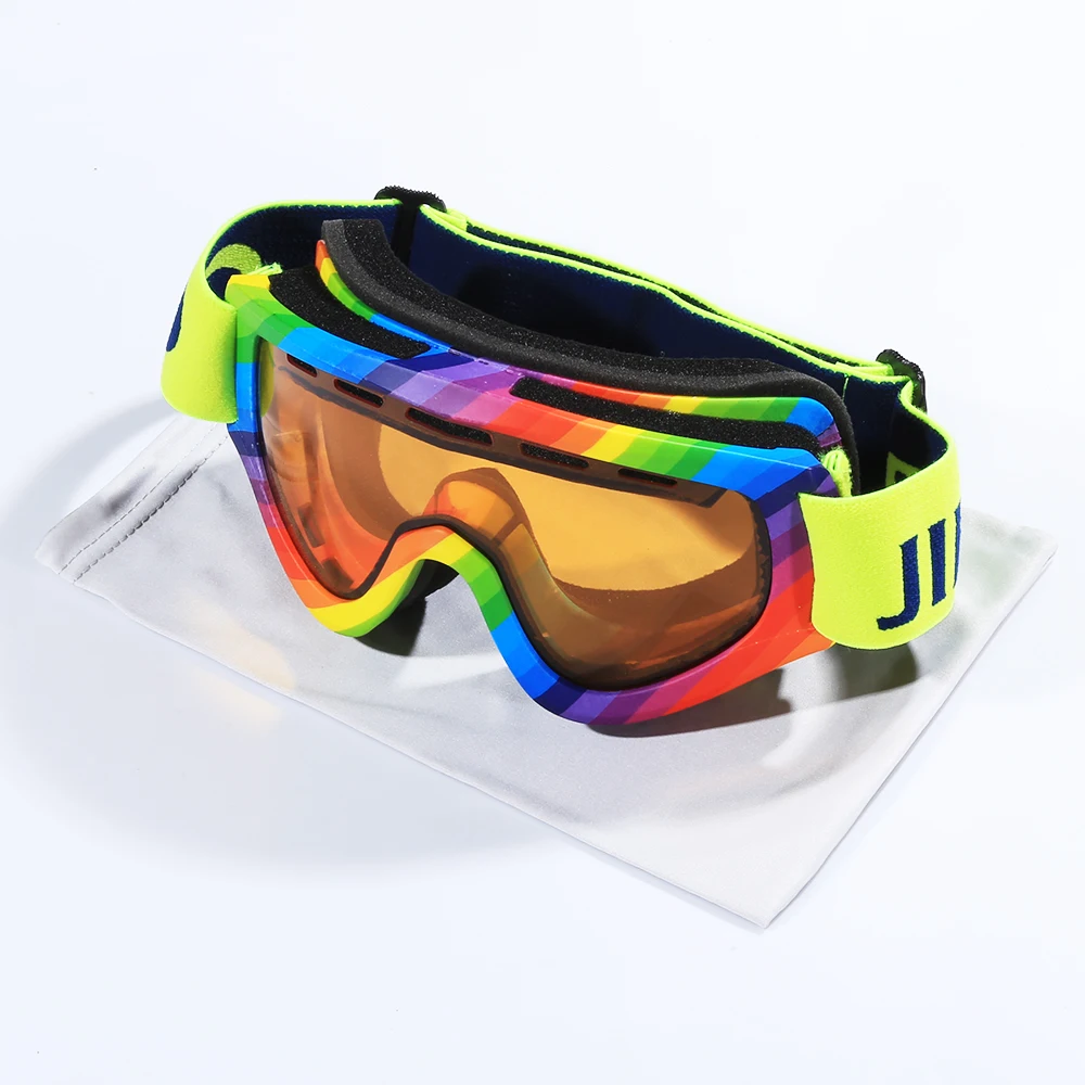 Jiepolly, профессиональные лыжные очки для сноуборда, двойные линзы, противотуманные, UV400, для женщин, мужчин, взрослых, лыжные очки, брендовые, лыжные очки