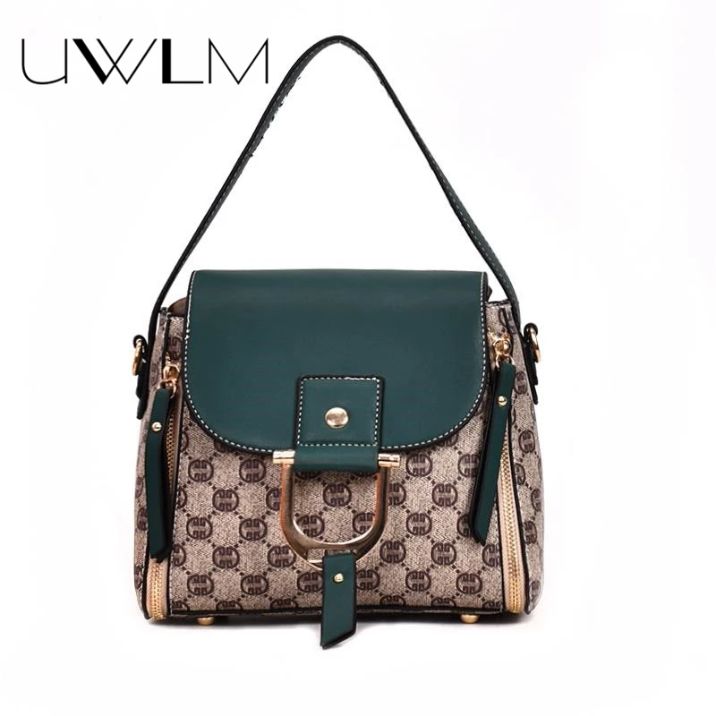 

Small Women Bags Buckets Hit Color Floral Crossbdoy Bags Pu Leather Messenegrs Bags Luxury Handbag Purse High Quality Sac a Main