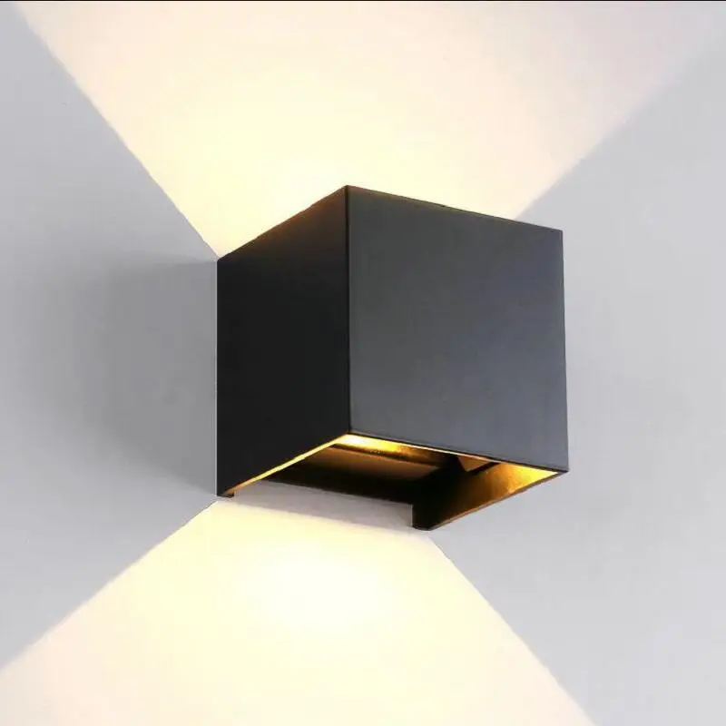 

Surface Mounted Square 10W 12W 20W COB LED Wall Lamps Brief Cube Adjustable Wall Light Dimmable 90-260V Indoor&Outdoor Lighting