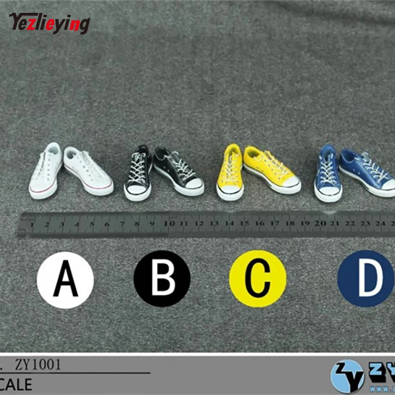 

1/6 Scale Clothes Accessories Male Sneakers Straps Sport Shoes Model without feet ZYTOYS ZY1001 lowe-doll Fit 12inch Phicen Body