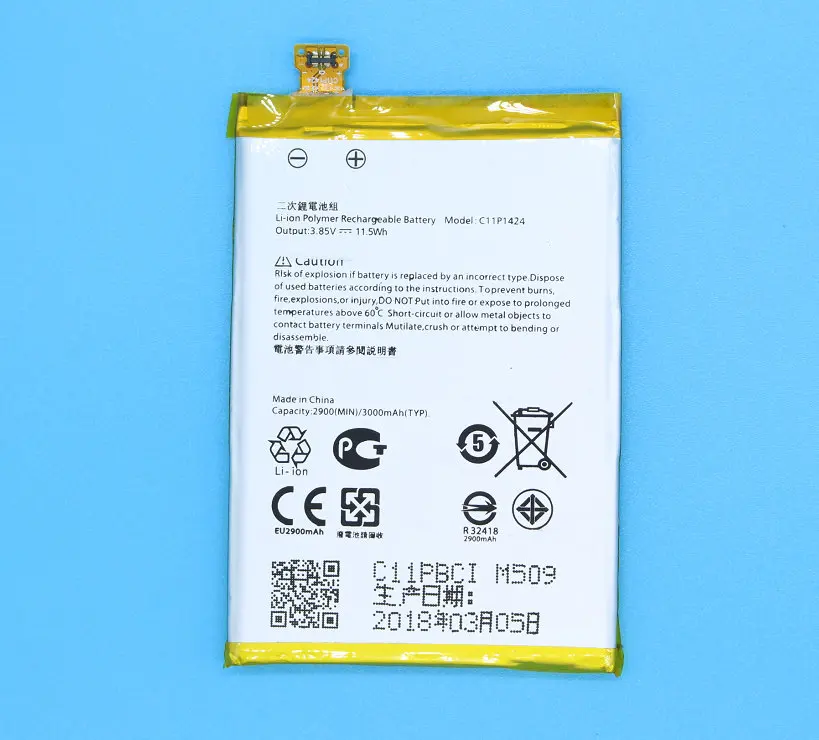 1x C11P1424 Сменный аккумулятор для ASUS Zenfone2 Zenfone 2 ZE550 ML Z008D ZE550ML ZE551ML Z00AD Z00ADB Z00A 3000 мАч
