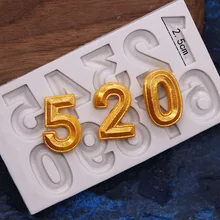 Number Silicone Mold Fondant Mould Cake Decorating Tools Chocolate Gumpaste Mold Sugarcraft