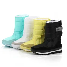 Прямая поставка; женские зимние сапоги; Женская водонепроницаемая обувь на плоской подошве; ; Botas Mujer botas femininas De Inverno; цвет черный, белый