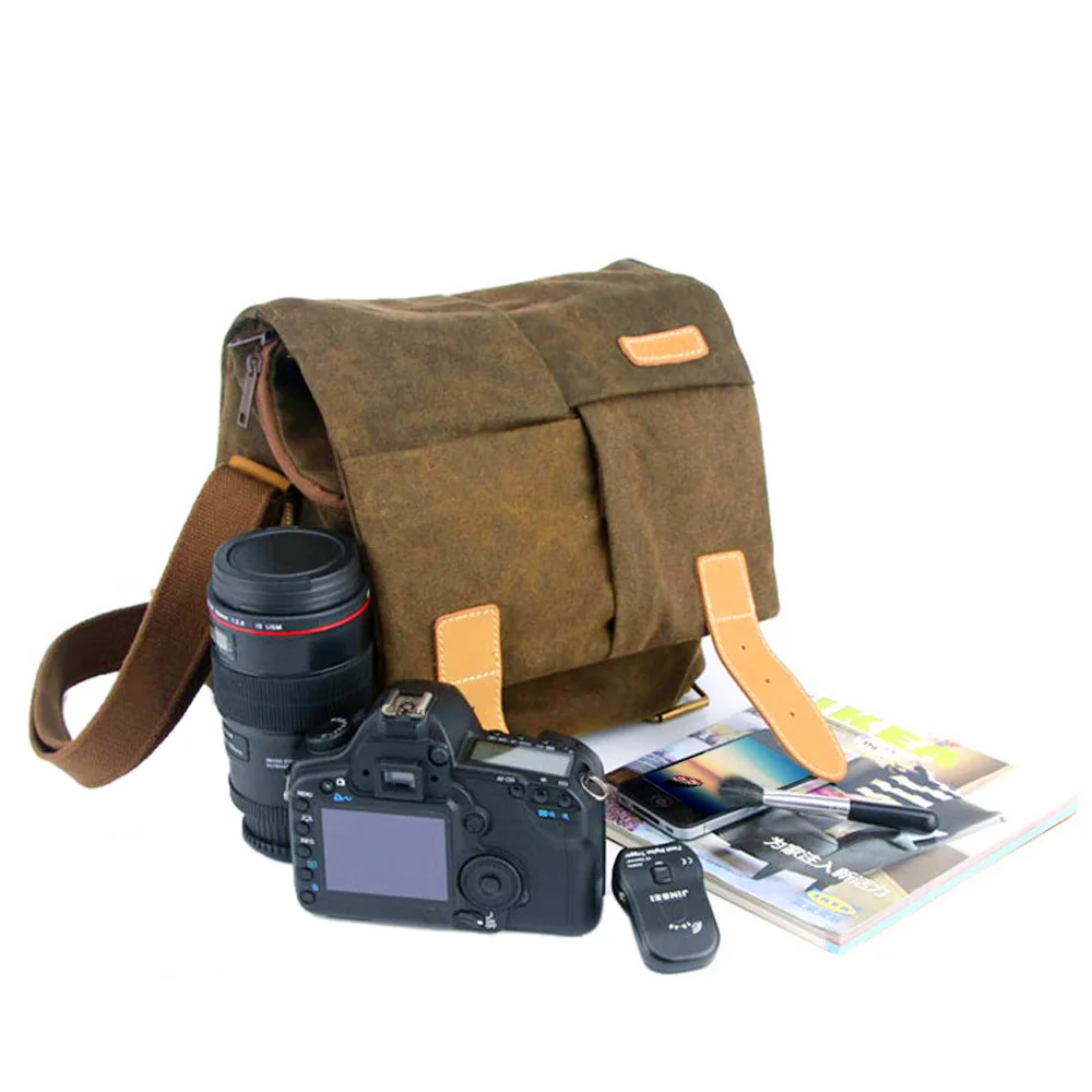 Caden N2 Камера сумки на плечо Digital Photo видео холст мягкий слинг-рюкзак DSLR Небольшой Футляр для Canon Nikon sony