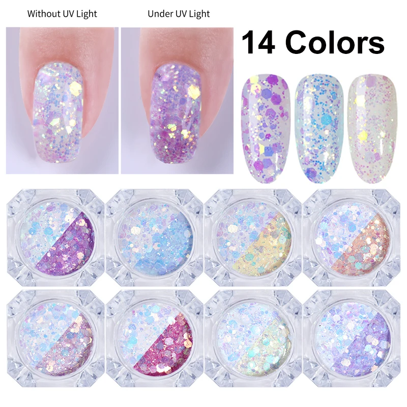 1 коробка г солнцезащитный светильник чувствительный порошок для ногтей