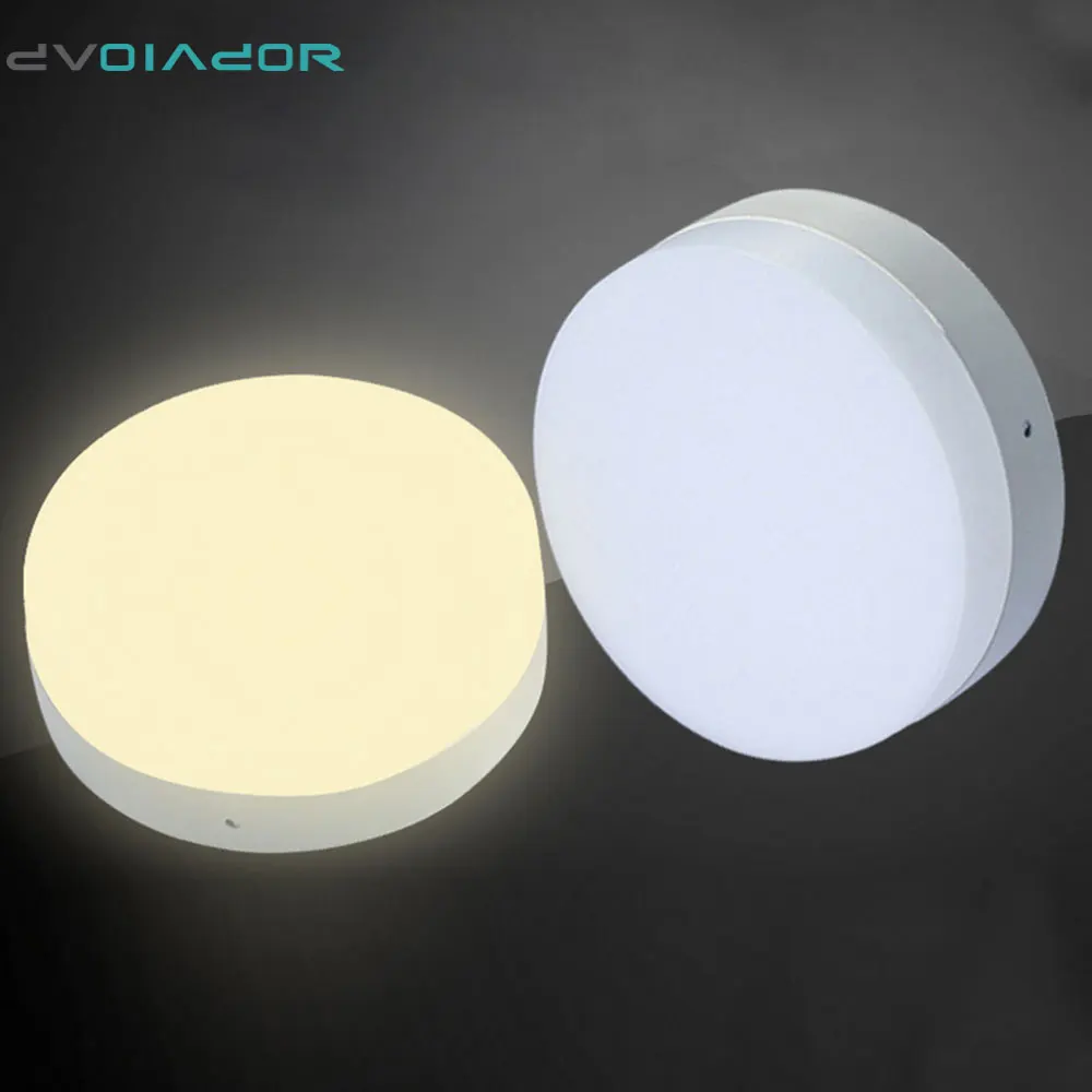 

DVOLADOR 2835 SMD Surface Mounted LED Panel Light 6W 12W 18W Downlight Round/Square LED Ceiling Lamp with LED Driver