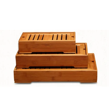 

Bamboo Tea tray drawer-style drainage tea tray large small storage tea tray Coffee tea table decoration Free Shipping