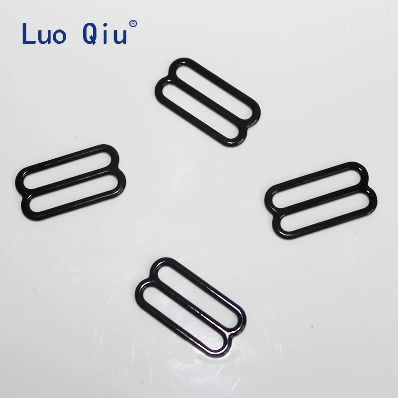 Nylon coated metal bra adjustable buckles black 8 Bra underwear Metal