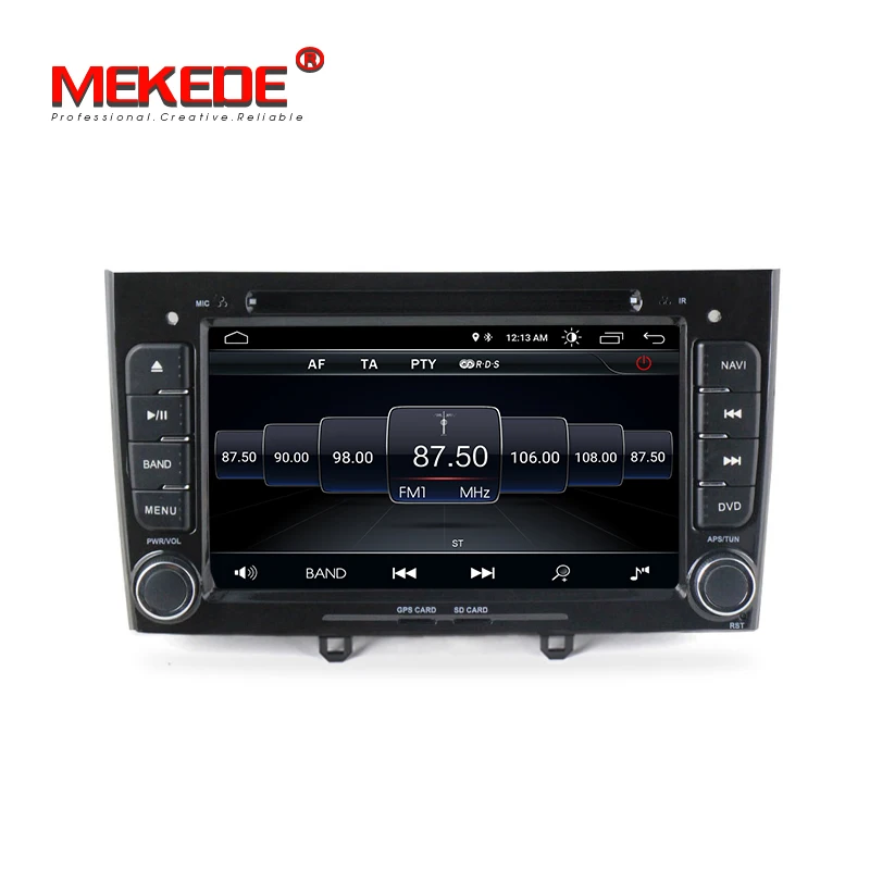 Discount MEKEDE Quad-core Android8.1 2din Car dvd player for Peugeot 408 2010-2011 & Peugeot 308 I (T7) 2008-2011 car gps navigator 4