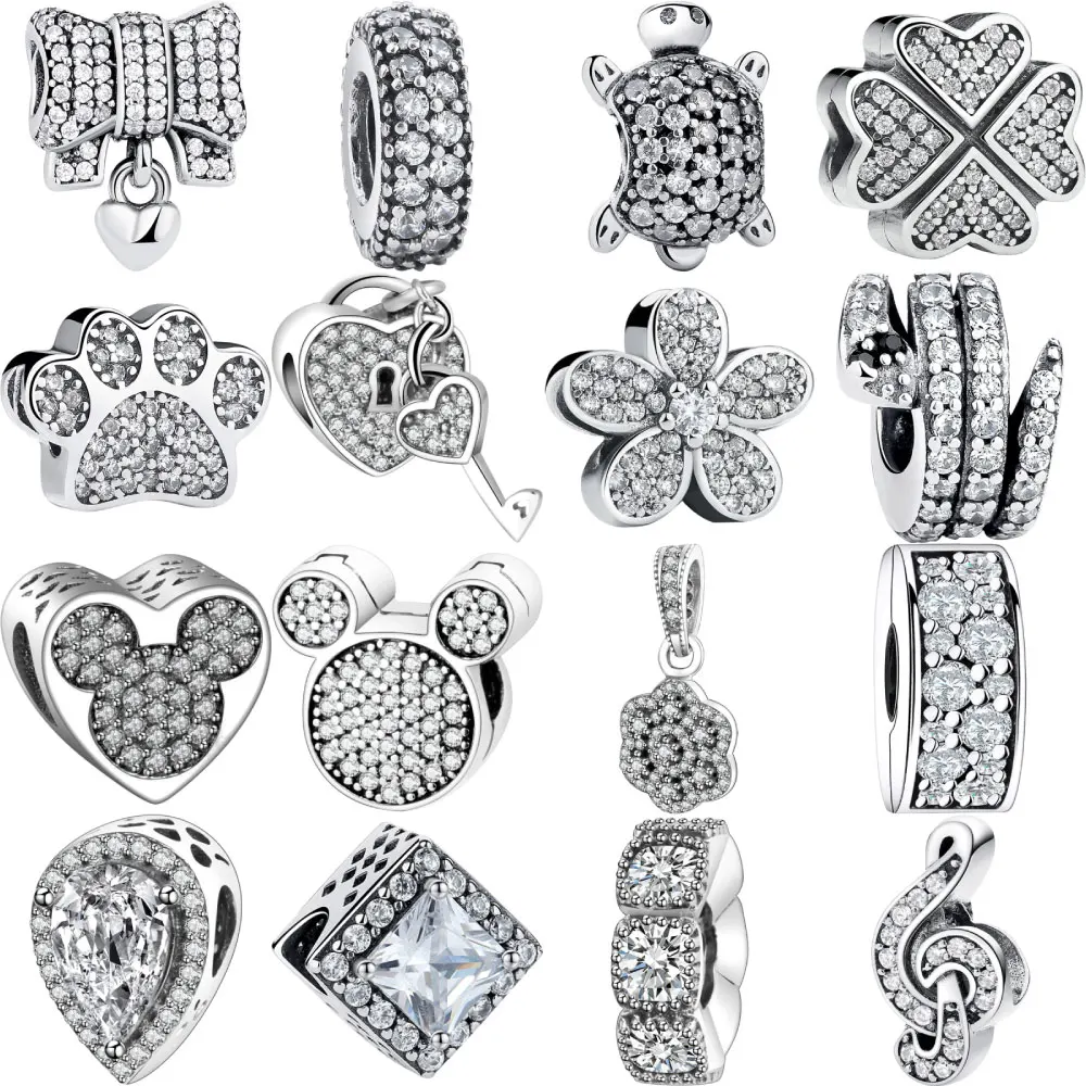 Designer 925 Sterling Silver Bracelet Floating Charms Beads Fit Pandora Original Bracelets for Women Necklace Womens Jewelry Designer 925 Sterling Silver Bracelet Floating Charms Beads Fit Pandora Original Bracelets for Women Necklace Womens Jewelry