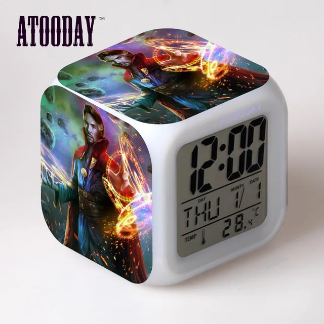 ATOODAY Doctor Strange Alarm Clock Led Light 7 Color Change Electronic