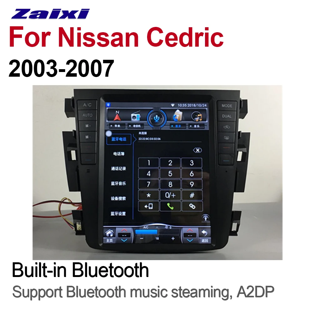 Discount ZaiXi 10.1" For Nissan Cedric 2003~2007 2 DIN Car Android GPS Naviation Multimedia system Bluetooth Radio Amplifier Navi WIFI 2