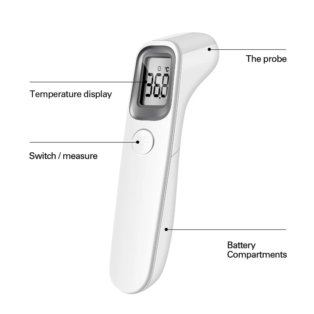 Цифровой инфракрасный Лоб термометр для детей и взрослых, Электронный бесконтактный прибор для измерения температуры тела, дропшиппинг