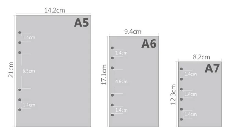 1 A5 A6 A7 Woodfree Printing Paper Planner Inner Pages For Filofax Creative Office Notebook Spiral Filler Papers Binder Inner Page