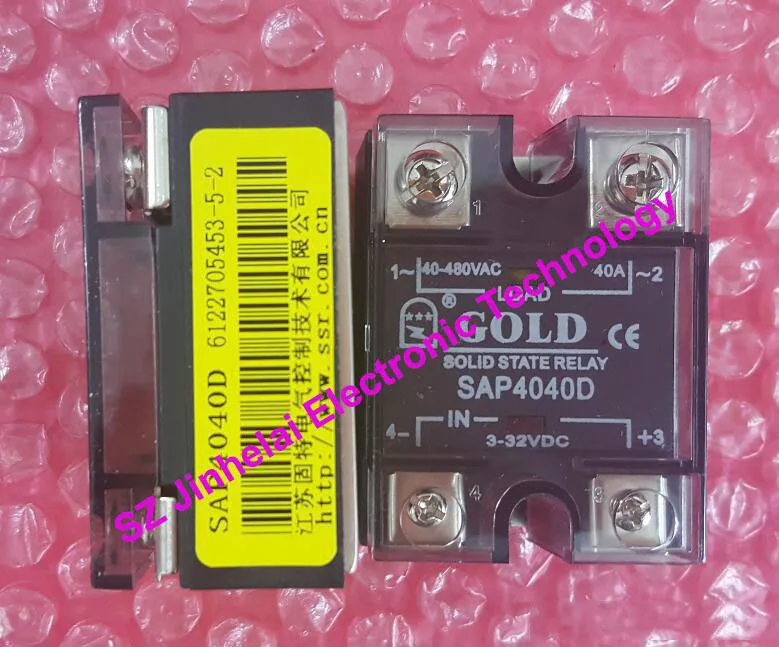 New and original SAP4040D GOLD Solid state relay 3 32VDC, 40 480VAC 40A