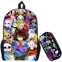 17 InchAwsome Undertale рюкзак с принтом Mochila для мальчиков и девочек школьные сумки детские рюкзаки через плечо подарочная сумка