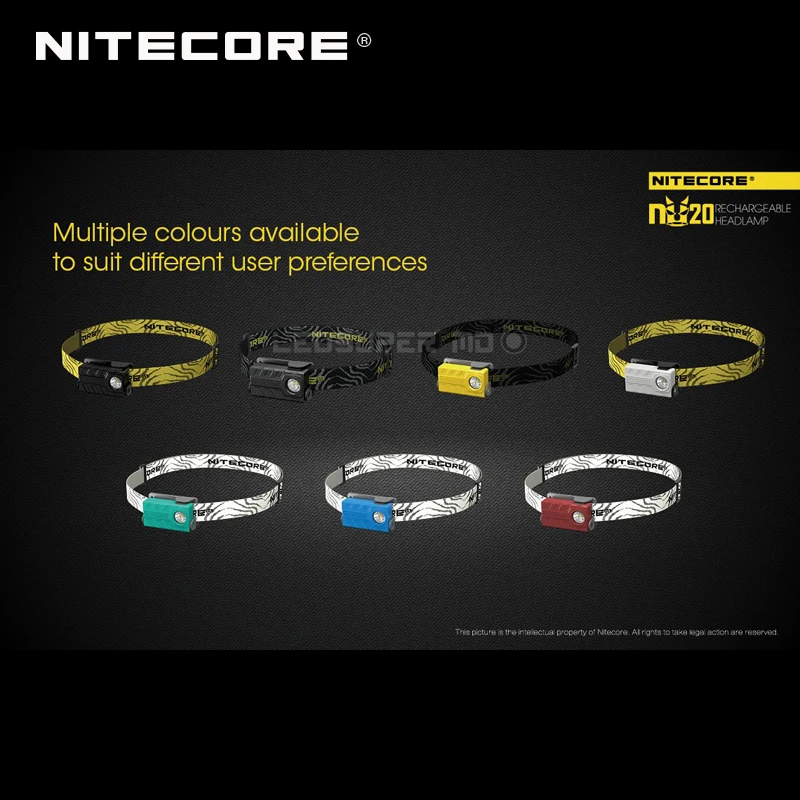 Nitecore NU20 CREE XP-G2 S3 светодиодный 360 люмен легкий перезаряжаемый портативный налобный фонарь для бегунов