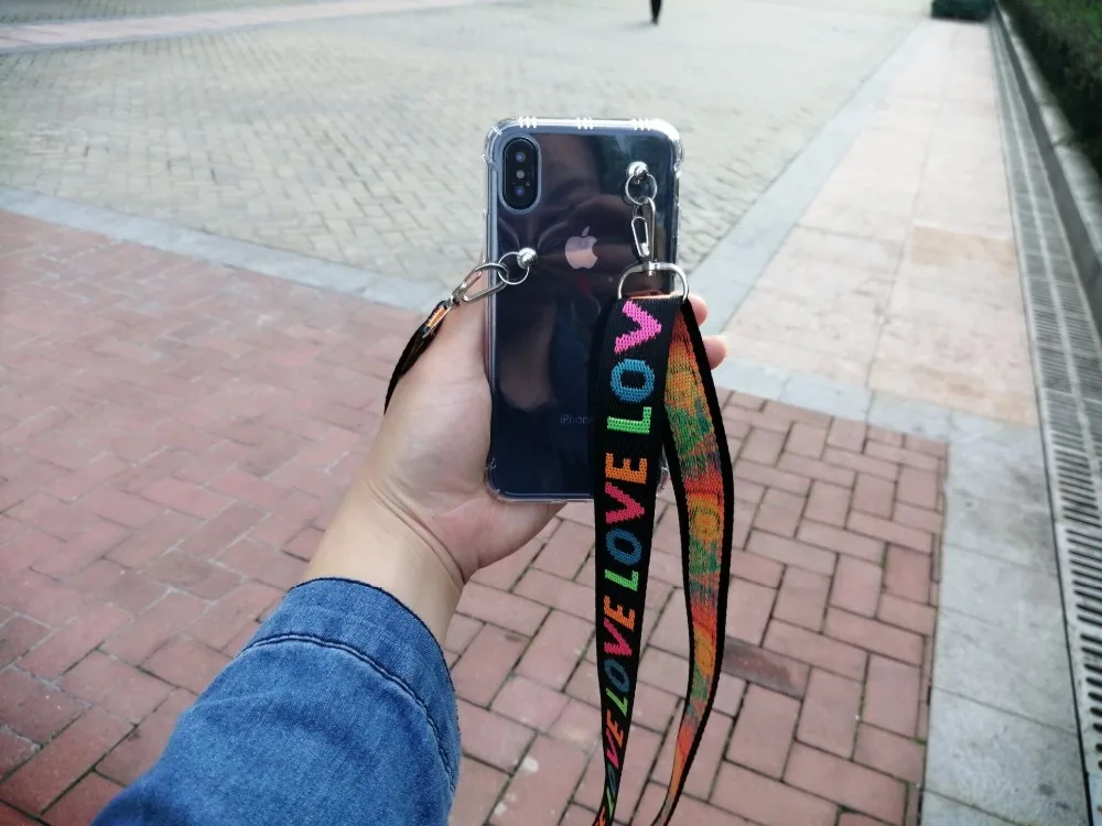 Анти-капля силиконовый прозрачный Кроссбоди чехол для телефона для iphone XS MAX чехол 11 Pro max 6 6S 7 8 plus XR s8 s9 s10 Plus note10 N9